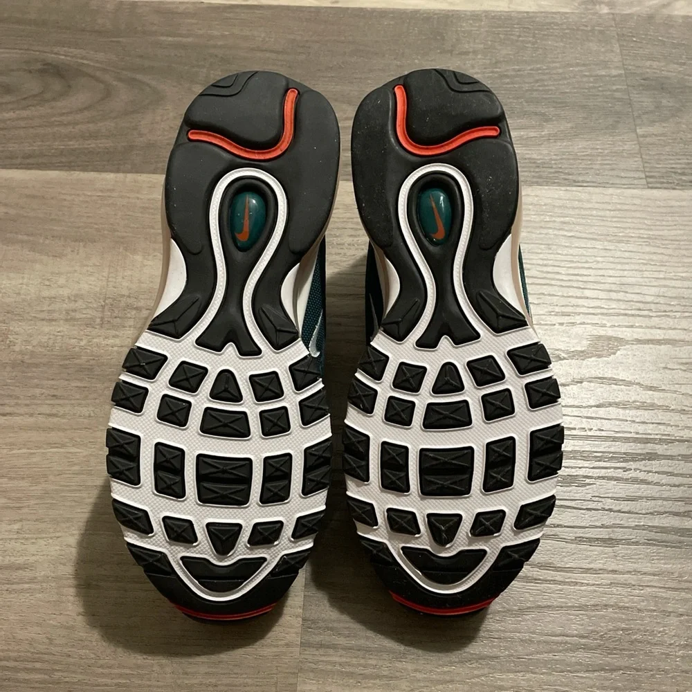 Nike Air Max 97 Teal and White Sneakers - Picture 3 of 4